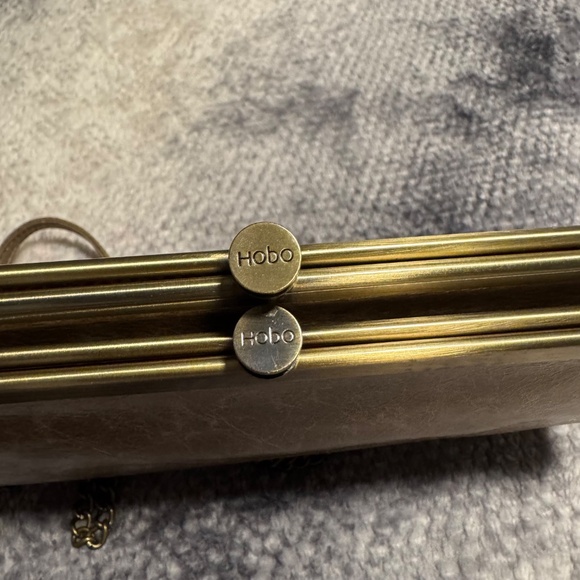 Vintage HOBO International Lauren In Natural Clutch Wallet 100% Genuine Leather - Picture 16 of 16